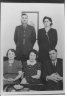 Thomas Allen, Olive, and Ruth, with Ella (mother - left front) and Harry G (father - right front) Leader c. 1945